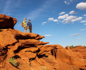 Hikers in Capitol Reef National Park