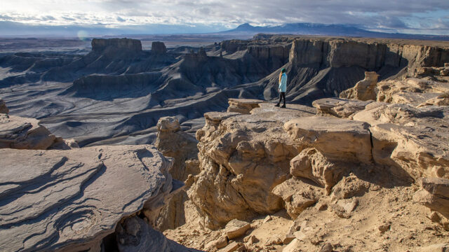 Moonscape overlook in Utah